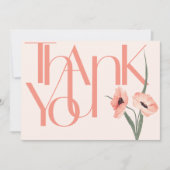 ミニマはっきりしたリスト写真サンゴ植物学 サンキューカード (正面)