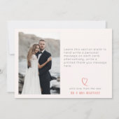 ミニマはっきりしたリスト写真サンゴ植物学 サンキューカード (裏面)