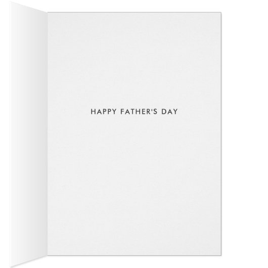 ミニマはっきりしたリスト写真父の日カード (内側 (右))