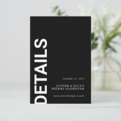 ミニマはっきりしたリスト文字の白黒の囲い エンクロージャーカード (スタンド正面)