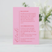 ミニマはっきりしたリスト結婚・レッド情報 エンクロージャーカード (スタンド正面)