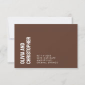 ミニマはっきりしたリストQRコードで日付を保存 セーブザデート (正面)