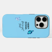 ミニマやる気を起こさせるリストこの赤ん得坊ブルー Case-Mate iPhoneケース (裏面 (横))