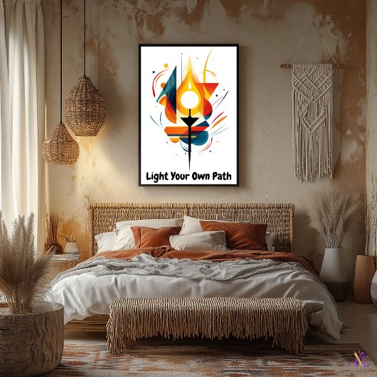 ミニマやる気を起こさせるリスト抽象芸術トーチアート ポスター