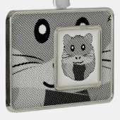 ミニマよくはしゃぐリストのハムスター シルバープレートフレームオーナメント (右)