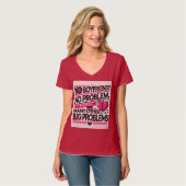 "ミニマよくはしゃぐリスト引用文デザイン – ボーイフレンドなし， N Tシャツ (正面フル)