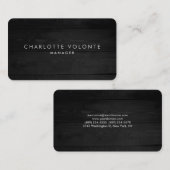 ミニマエレガントスタイリッシュリストグレーウッドプロフェッショナル 名刺 (正面/裏面)