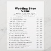 ミニマエレガントフォーマル結婚リストのシューゲーム (正面)