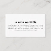 ミニマエレガントフォーマル結婚リストの願い井戸 エンクロージャーカード (正面)