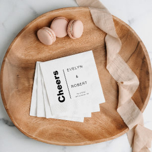 ミニマエレガントフォーマル結婚リスト応援 スタンダードカクテルナプキン