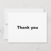 ミニマエレガントフォーマル結婚リスト サンキューカード (正面)