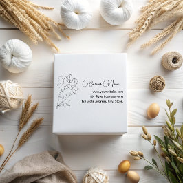 ミニマエレガントモダンリストのアウトライン花蝶 ラバースタンプ