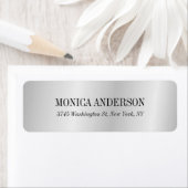 ミニマエレガントモダンリストのシルバーグレー ラベル (インサイチュ)