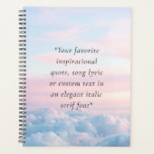 ミニマエレガントモダンリストカスタム引用文 プランナー手帳 (正面)