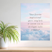 ミニマエレガントモダンリストカスタム引用文 ポスター