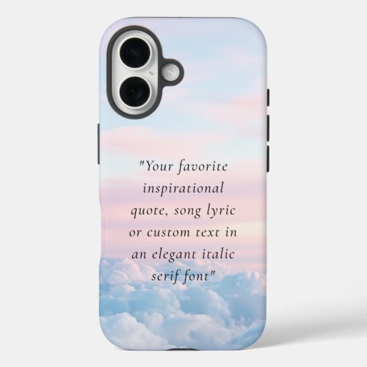 ミニマエレガントモダンリストカスタム引用文 Case-Mate iPhoneケース (裏面)