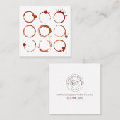 ミニマエレガントモダンリストコーヒーショップカフェロイヤリティ ロイヤリティカード (正面/裏面)