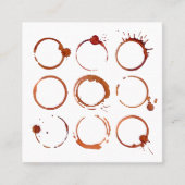 ミニマエレガントモダンリストコーヒーショップカフェロイヤリティ ロイヤリティカード (正面)