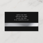 ミニマエレガントモダンリストシンプルプロフェッショナル 名刺 (裏面)