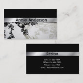 ミニマエレガントモダンリストシンプルプロフェッショナル 名刺 (正面/裏面)