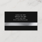 ミニマエレガントモダンリストシンプルプロフェッショナル 名刺 (裏面)