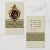 ミニマエレガントモダンリストシンプルプロフェッショナル 名刺 (正面/裏面)