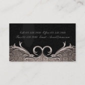 ミニマエレガントモダンリストシンプルプロフェッショナル 名刺 (裏面)