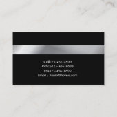 ミニマエレガントモダンリストシンプルプロフェッショナル 名刺 (裏面)