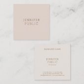 ミニマエレガントモダンリストテンプレートプロフェッショナル スクエア名刺 (正面/裏面)