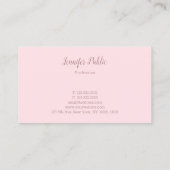 ミニマエレガントモダンリストテンプレートプロフェッショナル 名刺 (裏面)