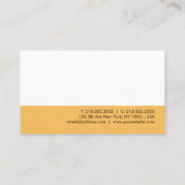 ミニマエレガントモダンリストテンプレートプロフェッショナル 名刺 (裏面)