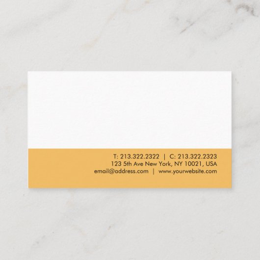 ミニマエレガントモダンリストテンプレートプロフェッショナル 名刺 (裏面)