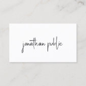 ミニマエレガントモダンリストテンプレート半光沢 名刺 (正面)