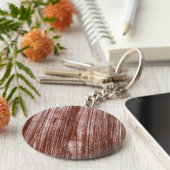 ミニマエレガントモダンリストバラブラウン キーホルダー (側面)