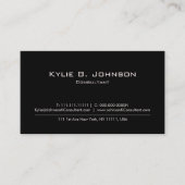 ミニマエレガントモダンリストパーソナライズされた 名刺 (正面)