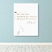 ミニマエレガントモダンリストフェミニン キャンバスプリント (インサイチュ (ウッドフロア))