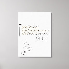 ミニマエレガントモダンリストフェミニン キャンバスプリント