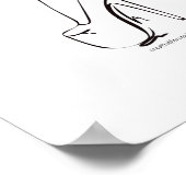 ミニマエレガントモダンリストフェミニン ポスター (角)