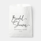 ミニマエレガントモダンリストブライダルシャワー フェイバーバッグ (正面)
