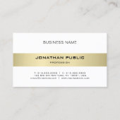 ミニマエレガントモダンリストプレインラグジュアリートレンディー 名刺 (裏面)