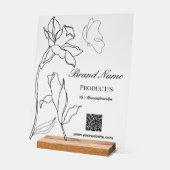 ミニマエレガントモダンリスト事業 アクリルサイン (傾斜)