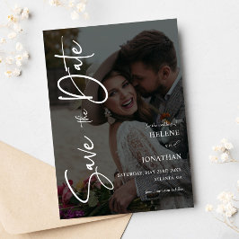 ミニマエレガントモダンリスト写真 セーブザデート