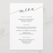 ミニマエレガントモダンリスト式レセプション メニュー (正面)