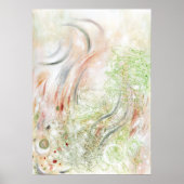 ミニマエレガントモダンリスト抽象芸術アートポスター ポスター (正面)