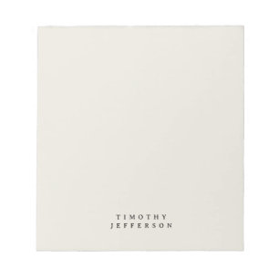 ミニマエレガントモダンリスト独自の名前 ノートパッド