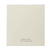 ミニマエレガントモダンリスト独自の名前 ノートパッド (正面)