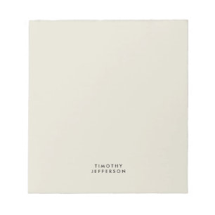 ミニマエレガントモダンリスト独自の名前 ノートパッド