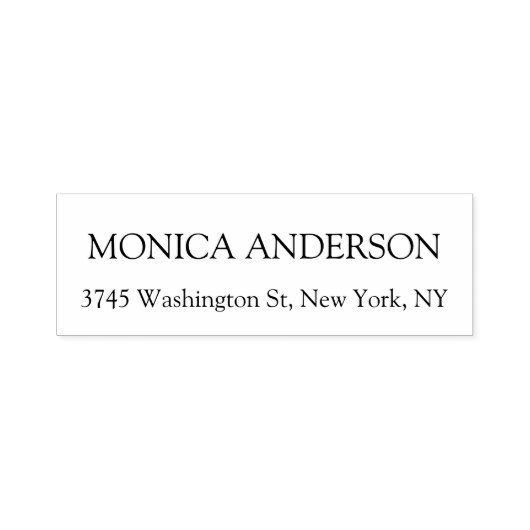 ミニマエレガントモダンリスト白 セルフインキングスタンプ (デザイン)