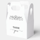 ミニマエレガントモダンリスト結婚式の引き出物ボックス フェイバーボックス (オープン)