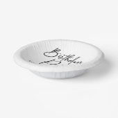 ミニマエレガントモダンリスト誕生日パーティー ペーパーボウル (傾斜あり)